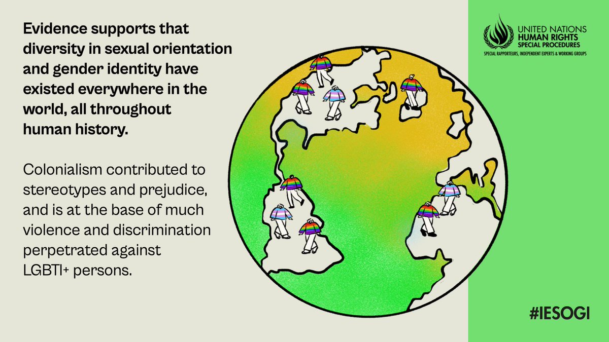 🗣️Tomorrow I will address the General Assembly as #IESOGI for the last time to present key findings from my report on colonialism. 

📝Ahead of that appearance, I present recommendations about reparations for the legacy of colonialism in relation to SOGI: ohchr.org/en/special-pro…
