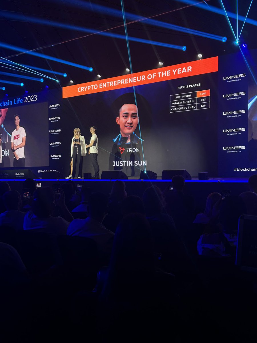 HTX_Global's tweet image. We can’t wait to share #HTX &amp;amp; @justinsuntron had won :

✅Crypto Exchange of the Year 
✅Crypto Entrepreneur of the Year

👉at #BlockchainLife2023 🔥