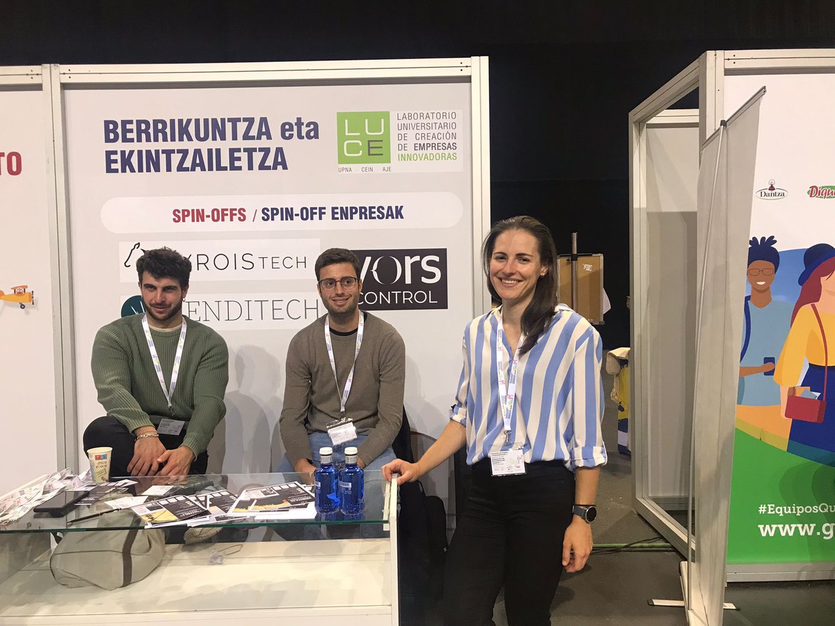 Nos acompañado en el stand <a href="/vorscontrol/">vorscontrol</a>, <a href="/MendiTech/">MendiTech</a> y <a href="/Pyroistech_SL/">Pyroistech - Riding the light</a>, 3 spinnoff de la UPNA.  
😊 Gracias <a href="/UNavarra/">UPNA - Universidad</a> por contar con nosotros para este Encuentro de Empleo y Emprendimiento y gracias también a todas las personas que os habéis acercado. 

unavarra.es/sites/actualid…
