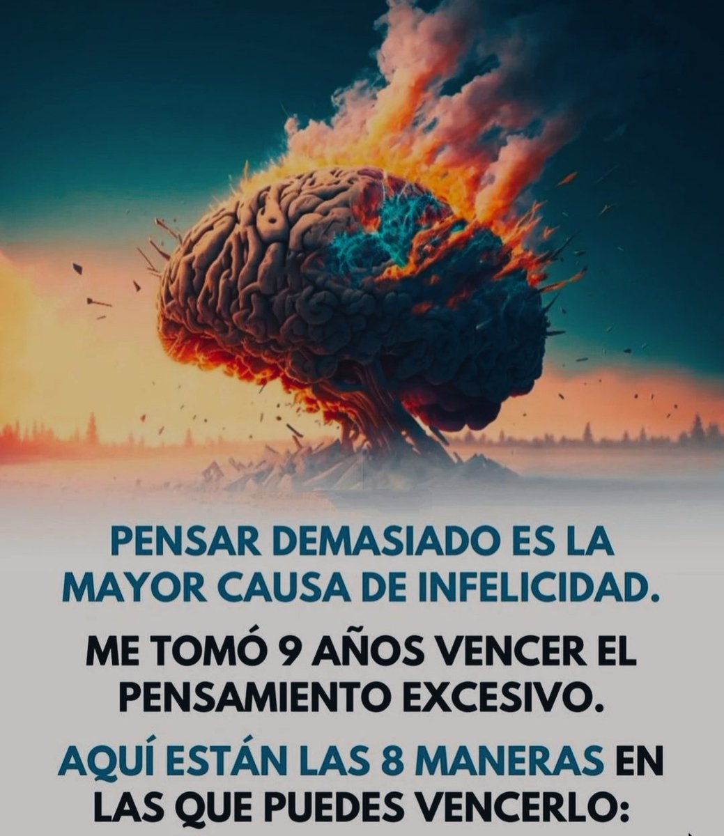 AtencionYoSoy's tweet image. ✨8 MANERAS DE DOMINIO MENTAL

✨El exceso de pensamiento no solo genera estrés, ansiedad, depresión sino que además agota tu energía y vitalidad, aquí te aporto formas de solucionar esto✨

✨¡No olvides Guardar este hilo para repasarlo a menudo!✨

Abro Hilo🧵👇