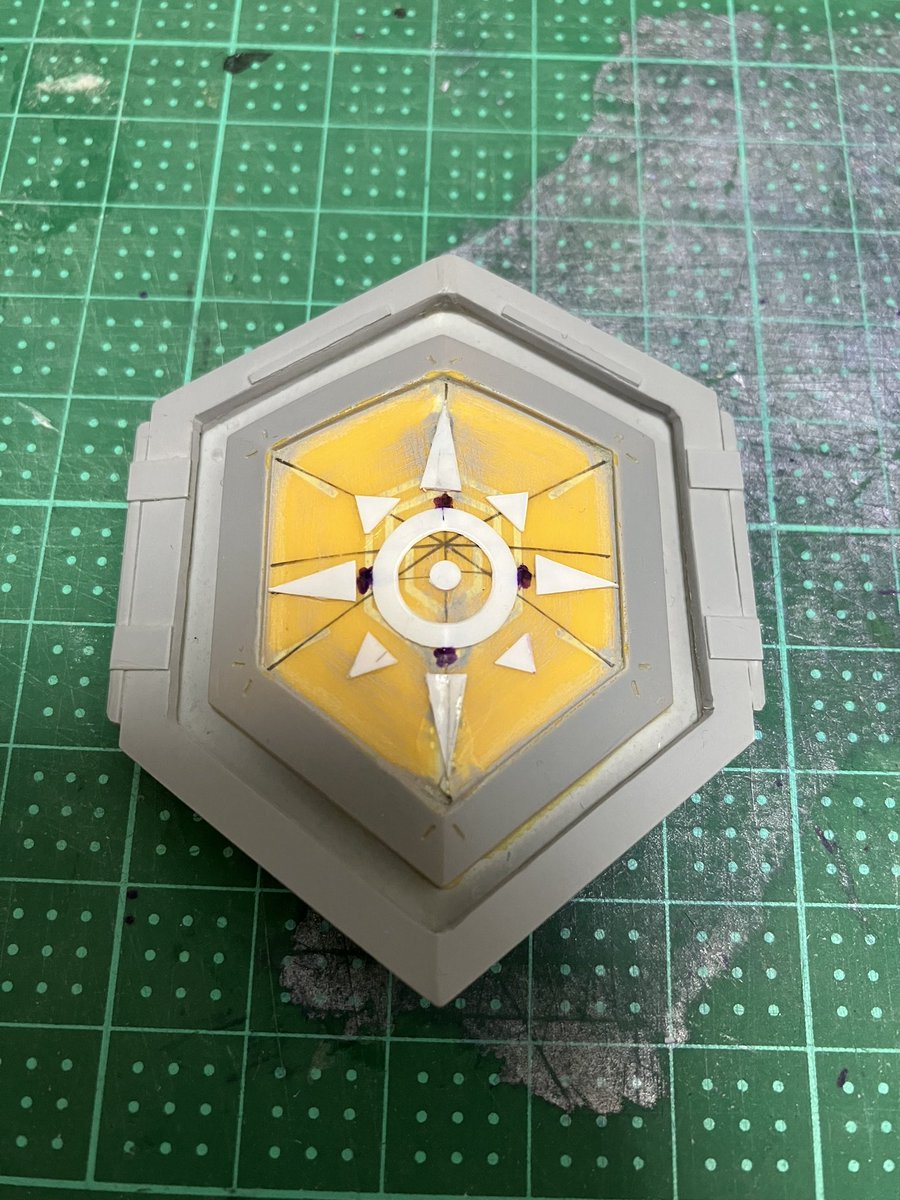 Non__0326's tweet photo. オメガモンマーシフルモードのブレイブシールドにいい感じに勇気の紋章入れられた https://t.co/ID6zYvBlcy