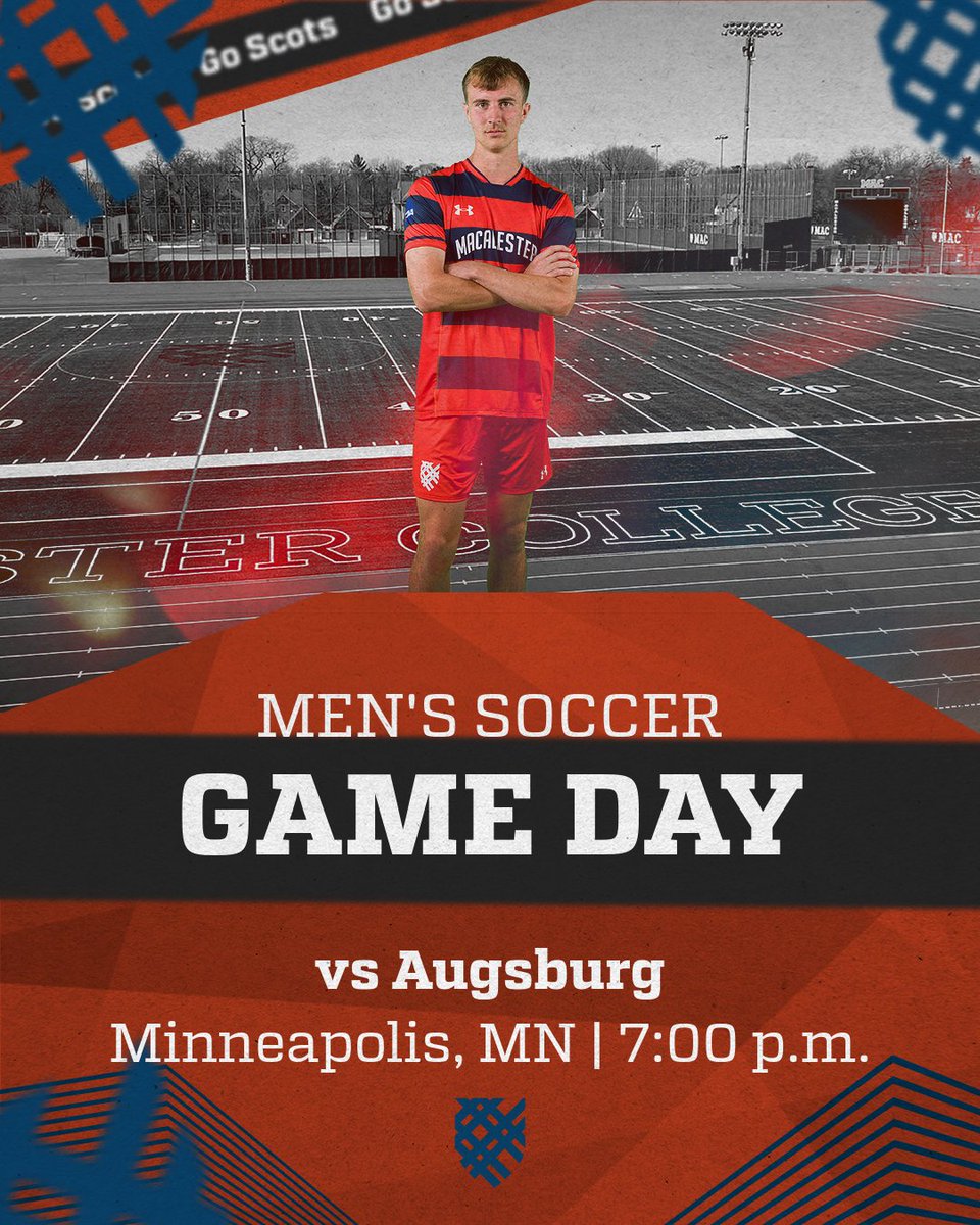 GAME DAY! It's the last regular season game of the season! Good luck Scots! @macalestermsoc #GoScots #heymac