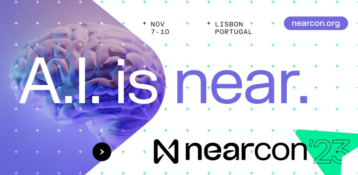 🧠 In case you didn't know, AI is #NEAR!

Get ready to explore the future of #AI on the Open Web at #NEARCON23! 

The latest blogpost from <a href="/NEARProtocol/">NEAR Protocol</a> explains what's coming on the intersection of AI and blockchain to the NEAR ecosystem soon.

Read more:
near.org/blog/ai-is-nea…