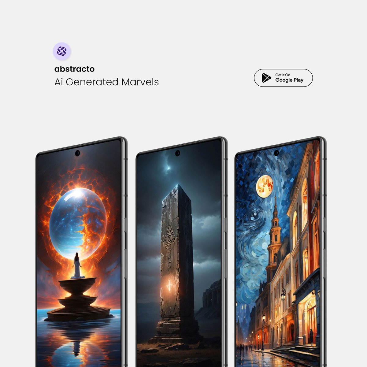 amaancg's tweet image. 🚀 4 Fresh AI Wallpapers Drop! 🎨
Abstracto app just unleashed 4 new AI-generated wallpapers.

Elevate your screen&apos;s style! 
🔗 bit.ly/abstractowalls 

#AI #Wallpapers #Abstracto #Update #wallpaperwednesday #theme setup #abstract #art 📱✨