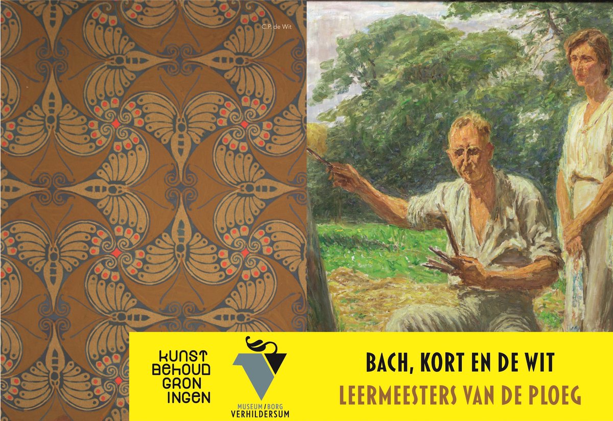 KunstBehoudGro's tweet photo. Geen plannen in de #herfstvakantie? Bezoek onze tentoonstelling Bach, Kort + De Wit. Leermeesters van de Ploeg @Verhildersum. T/m as. zondag 29 okt nog te bezoeken. De 3 kunstenaars staan centraal in deze expositie. Voor 1e keer na restauratie zijn veel werken van De Wit te zien https://t.co/aYBiPTkHcj