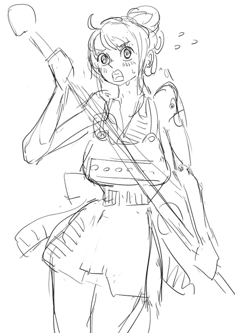 15分ドローイング
焦るナミさん

#onepiece 