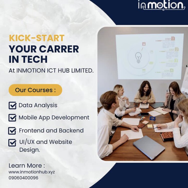 inMotionHub's tweet photo. We are running a 50% discount on all our courses, size this opportunity and register for your dream tech course.

Send us a DM or chat us on WhatsApp with 09060400096 for more inquiries and registration.

#softwaredeveloper #Techjobs #softwaredevelopmentcompany 
 #unilag https://t.co/M70a24GVCT