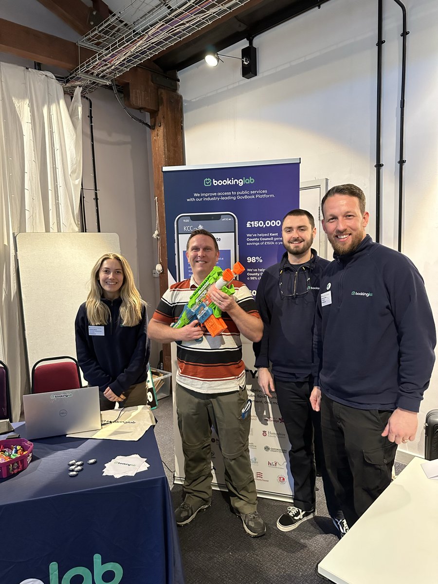 bookinglab's tweet photo. #LocalGovCamp23 was a huge success 🏕
It was great to catch up with the community & talk all things #LocalGovDigital.
@dale_shepherd, we hope you have some fun with your 1-of-1 @bookinglab Nerf Gun😂
As always, shout out to @psfnick for organising a fantastic event! ⤵️ https://t.co/CoyPUcxNdu