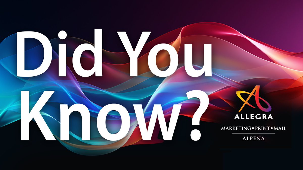 Allegra_Alpena's tweet image. Did you know? 🤔 Professional printing services 🖨️ helped 80% of businesses stay competitive. #AllegraAlpena #PrintingPower #SmallBizTrends 📈