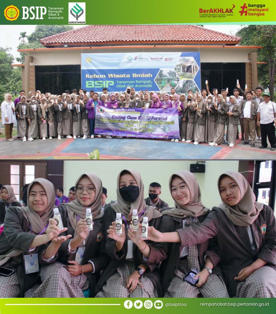 brmprempahobat's tweet photo. Rabu (25/10) Balai Pengujian Standar Instrumen Pertanian Tanaman Rempah, Obat dan Aromatik menerima kunjungan dari SMK Kesehatan Prof. Dr. Moestopo, Kab. Bogor. Dalam kunjungan ini diikuti 70 peserta yang tediri dari murid dan guru pendamping.
(Azwar/BSIP-TROA)
#bsip
#bsiptroa https://t.co/kyDtHMdhMO