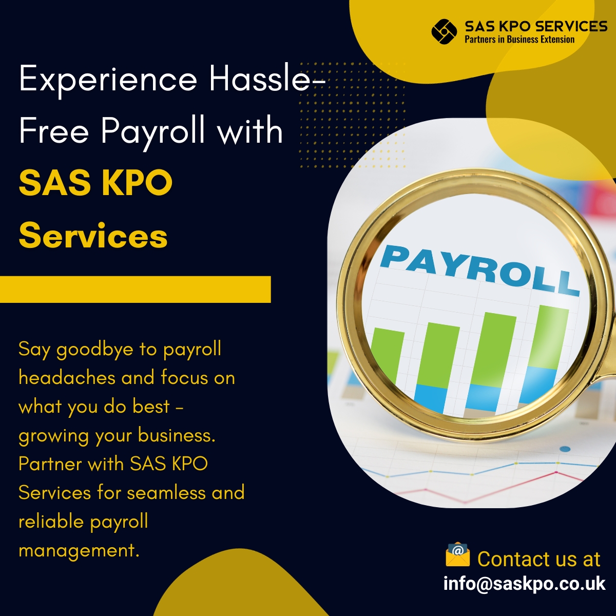 kpo_sas's tweet photo. Hello everyone!

Your payroll process just got simpler and more efficient with SAS KPO Services.

Our expert team is here to handle your payroll needs, ensuring precision and timeliness every time.

#payrollservices #efficientpayroll #sas #businessgrowth #india #uk #ukaccountants https://t.co/Bcfh0bhkSN