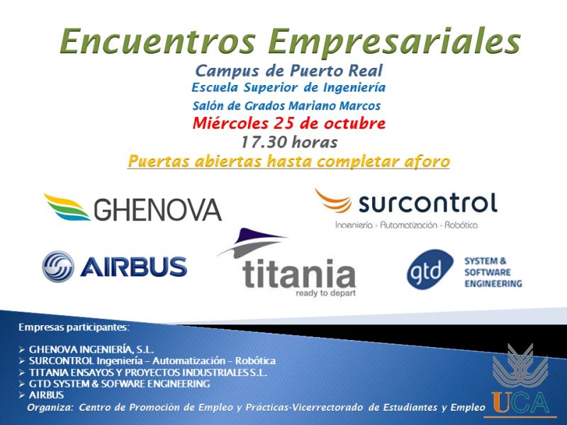 surcontrol's tweet image. Esta tarde estaremos presentes en un encuentro empresarial organizado por la @univcadiz, donde podremos tener una toma de contacto con el alumnado que en poco tiempo empezarán a formar parte del mercado laboral.

¡Os esperamos!