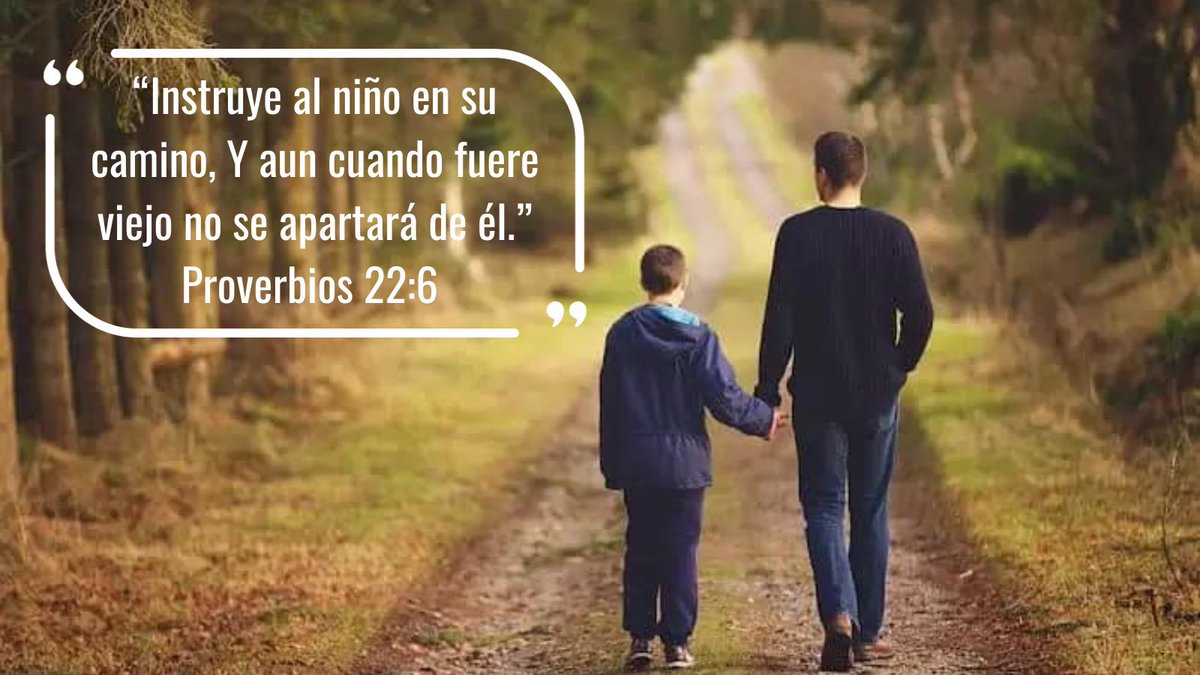 #RPSP Proverbios 22
#PrimeroDios

“Espinos y lazos hay en el camino del perverso... 
Instruye al niño en su camino, 
Y aun cuando fuere viejo no se apartará de él” v. 5-6
Debemos llevar a nuestros hijos por el camino correcto para que se cumplan los planes de Dios para ellos.