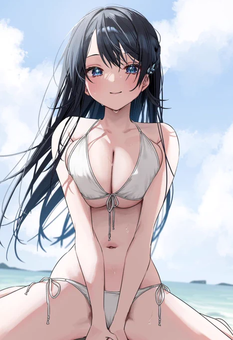 この水着……どうかな?  #じついも