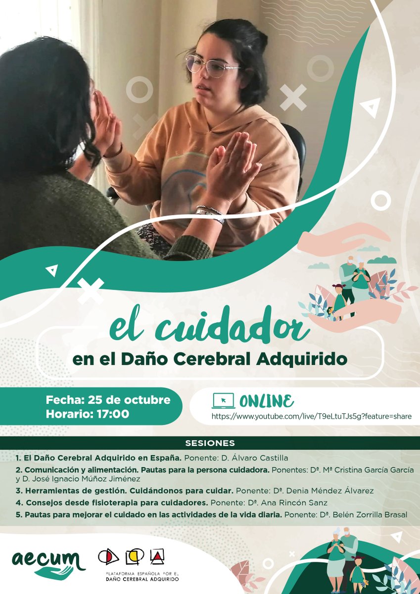 PlataformaDCA's tweet photo. Hoy a las 17:00 en colaboración con la @AECUM_asocn  celebramos la jornada "El Cuidador en el #DCA  . #CuidadorDCA 
Para asistir pulsar en el enlace: https://t.co/rA0HITOlpW https://t.co/Z4qamrKr3k