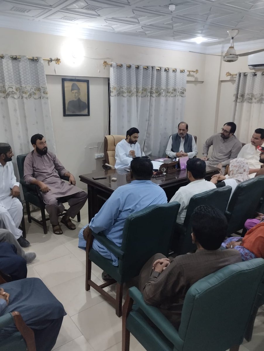 shazil_s2's tweet photo. "Engaging in a crucial discussion on city. The council initiatives aimed at enhancing our urban landscape and services. Collective efforts for a better tomorrow  @MediaCellPPP #CommunityDevelopment https://t.co/mMT9GUKd1y