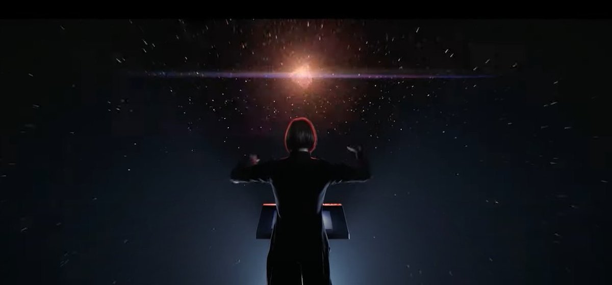 StarshipNemo's tweet image. Seeing the conductor at the beginning of the seamless spline demo video in #StarEngine at #CitizenCon I can&apos;t help but recognize a nod to the original #WingCommander intro @wccic @RobertsSpaceInd #StarCitizen