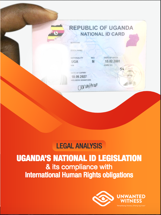 UnwantedWitness's tweet photo. We also invite @Parliament_Ug to address policy and key #HumanRights concerns like mandatory use, cost, #privacy, function creep, #exclusions, and #access.
Details in our legal analysis.. https://t.co/SW6MSnlUWq
#WhyID
#NationalID
#digitalId
@pwatchug https://t.co/FSOMLGPBLY