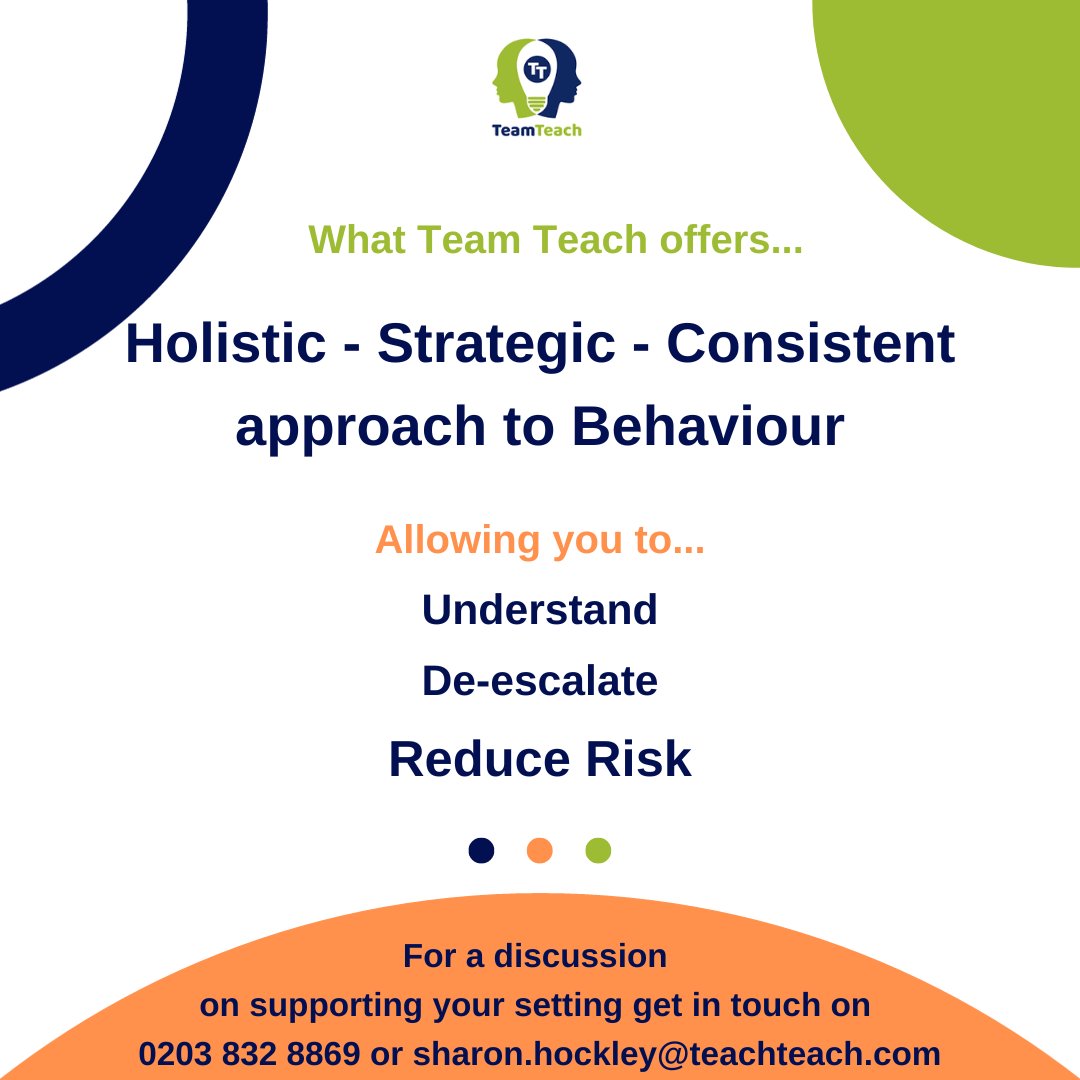 Sharon_Hockley's tweet image. Catching up today on some of the changes we are making in 2024 there are key words we continue to use and ensure our clients old and new use to understand who we are and why we do what we do.

Follow @TeamTeachLtd for the latest updates.

#teamteach #behaviour #education