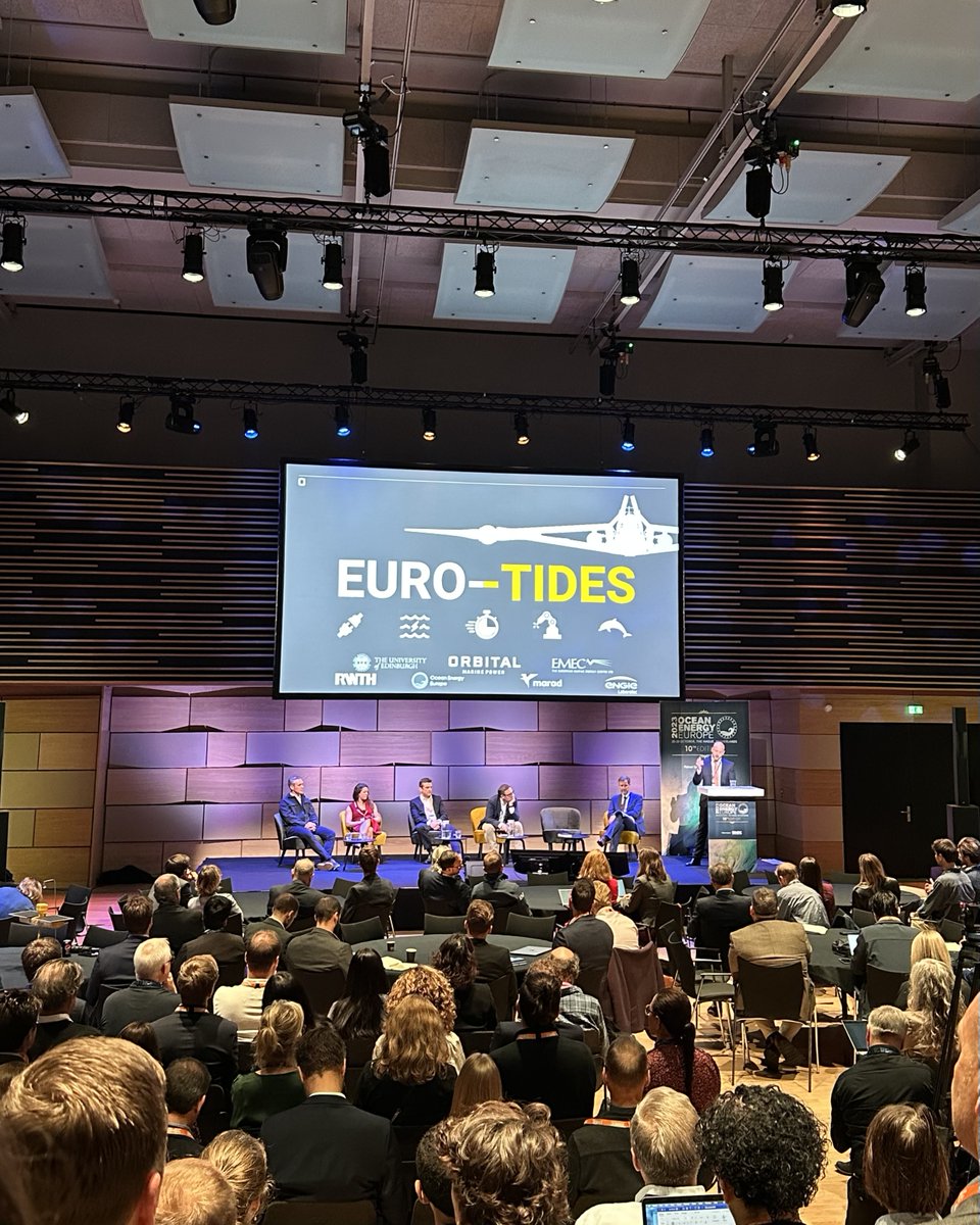 Today at #OEE23 we were excited to announce our selection by the @EU_Commission's Horizon Europe Programme to deliver a multi-turbine tidal energy project, EURO-TIDES. Read more about the project and our partners here ➡orbitalmarine.com/euro-tides-ann…