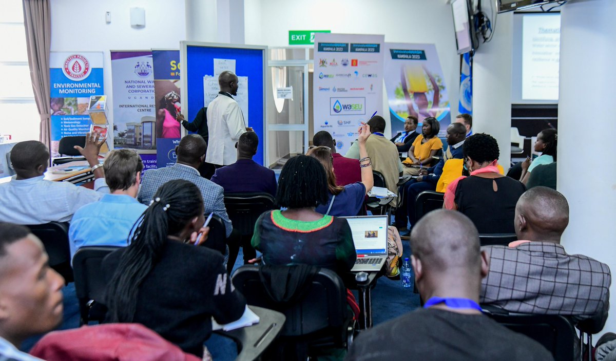 WASEU_Uganda's tweet photo. Participants at the #I4WASHKampala converged in co-creation groups to identify challenges and discuss innovative solutions to accelerate climate resilience in urban and rural water supply.
#IWASH #Innovate4Kampala https://t.co/reOlWCzSax