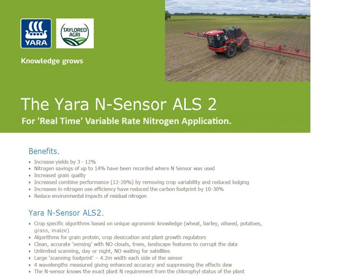 Taylored-Agri (@tayloredagri) on Twitter photo Now is the time to order your <a href="/yara/">Yara International</a> N-Sensor, for 'Real Time Variable Rate Nitrogen Application' from <a href="/TayloredAgri/">Taylored-Agri</a>, contact 01904 501950 for more information Now is the time to order your <a href="/yara/">Yara International</a> N-Sensor, for 'Real Time Variable Rate Nitrogen Application' from <a href="/TayloredAgri/">Taylored-Agri</a>, contact 01904 501950 for more information