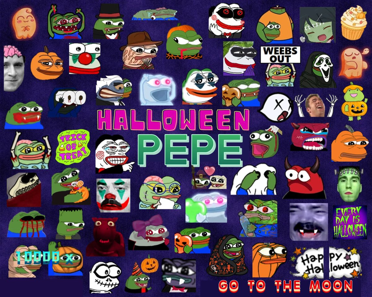 HalloweenPEPE_'s tweet photo. Halloween is just around the corner and our $PEPE is about to change and become Halloween PEPE

🐸the old $PEPE era is over make $PEPE great again for Halloween https://t.co/4hGmpJV4AU