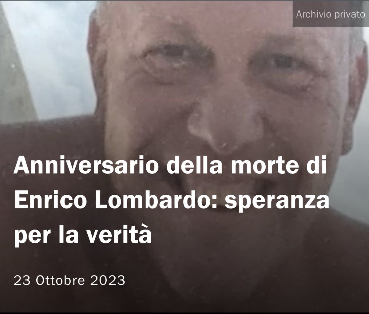 Nessuno deve più morire nelle mani dello stato!
#veritàegiustizia #enricolombardo amnesty.it/anniversario-d…