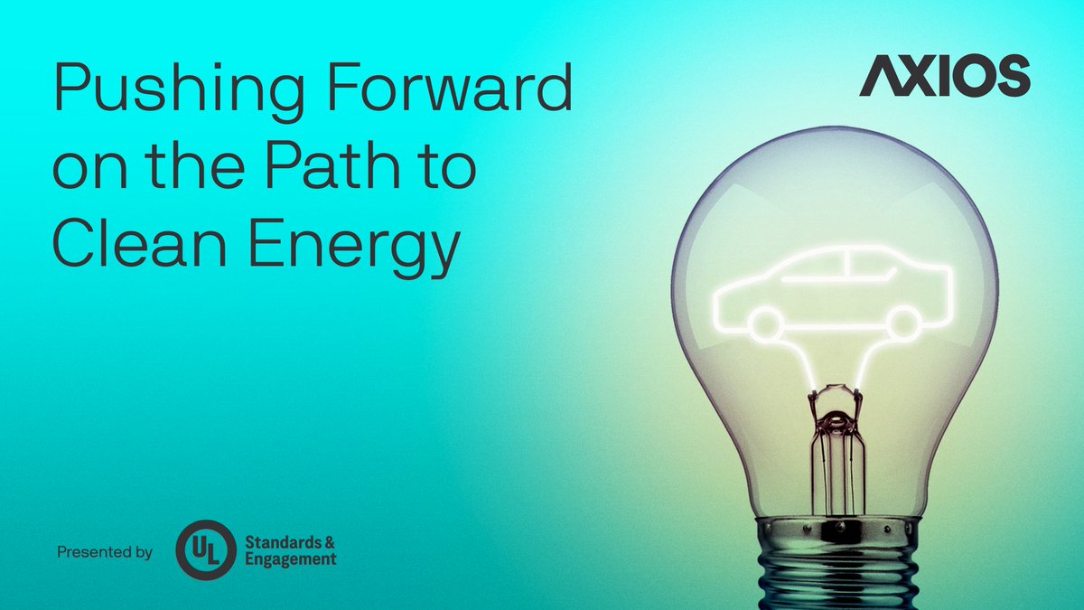 In just a few moments, we will be live in D.C. at 8 am EST for the @axios event, “Pushing Forward on the Path to #CleanEnergy” with @RepRitchie, @TomSteyer, Justina Gallegos, and our own Dr. David Steel. 

Watch virtually: …rwardpathtocleanenergy.splashthat.com 

#AxiosEvent #AxiosCleanEnergy