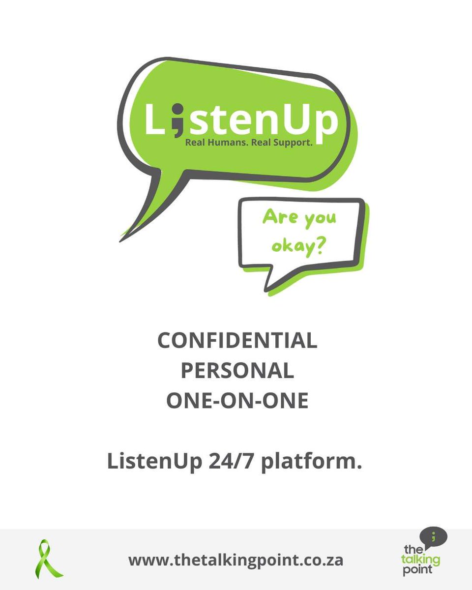 talkingpoint_za's tweet photo. Have you ever thought of asking your employees how they feel about their mental health support at work? 

👉 Talk to Elzabe to start a process within your business to find the root causes BUT also provide the necessary HUMAN support 24/7/365 📲✔ https://t.co/l3UsyTXm5v