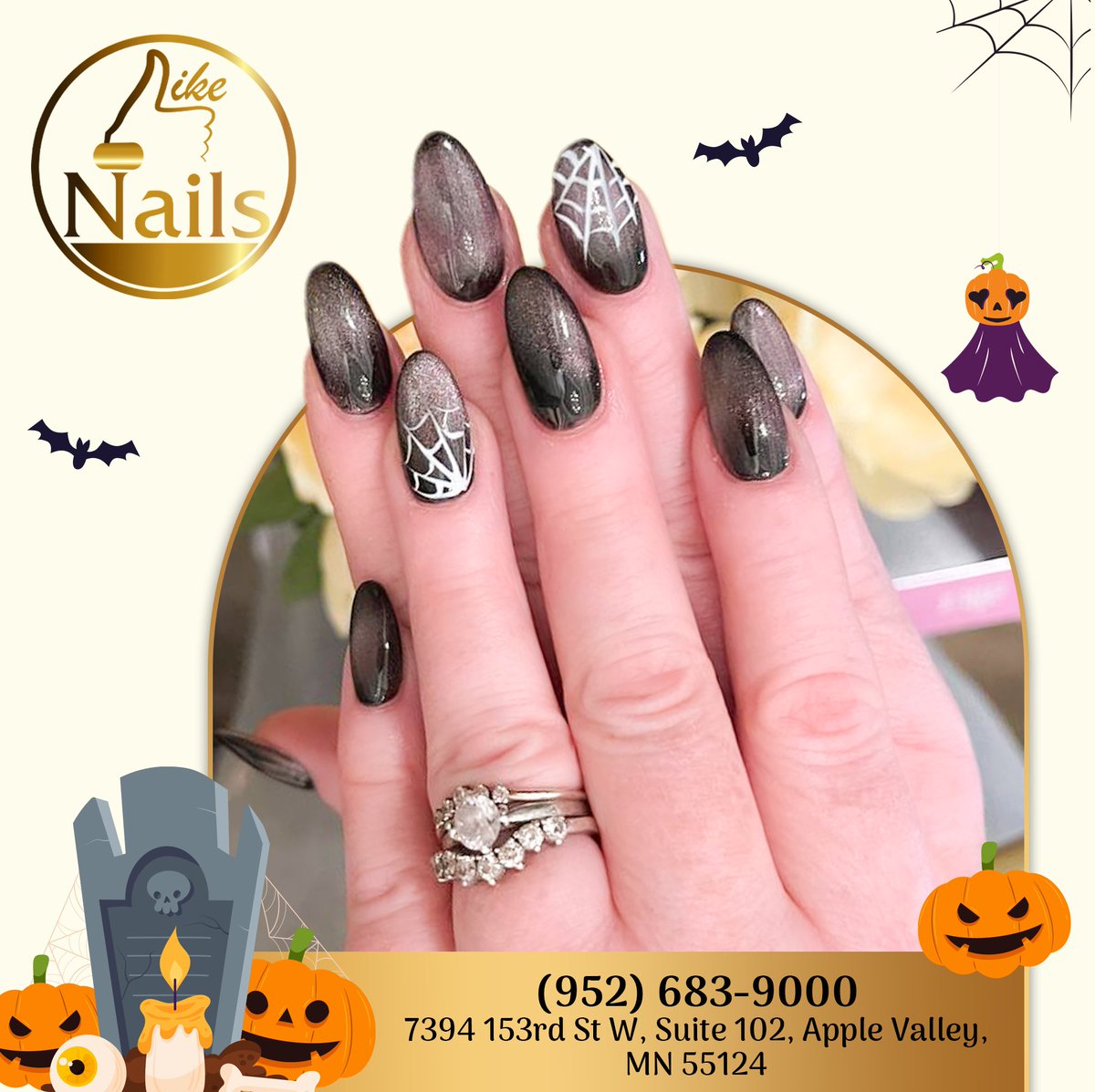LikeNailsSpa1's tweet photo. 🎃🎃👻 Dive deep into the cinematic world this Halloween with nails inspired by classic horror films. From the stripes of Freddy Krueger's sweater to the haunting look of The Ring's Samara. Let your nails be the spooky story this season.
#gelnailpolish #nails #gelpolish https://t.co/yKTTSkMgbx