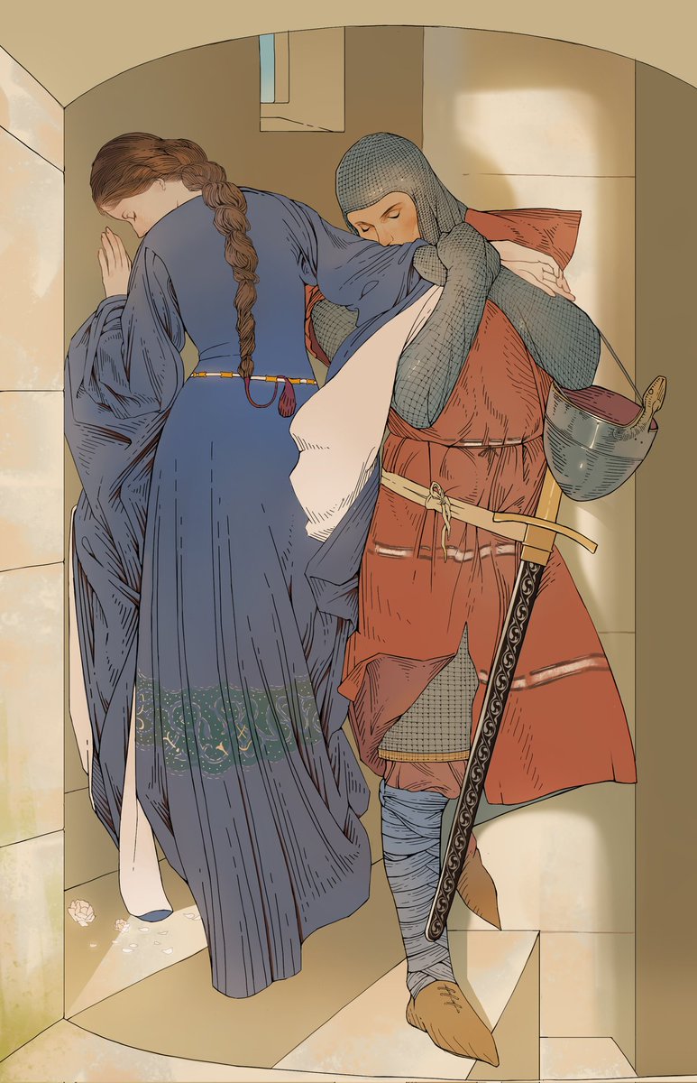 Lord_Catspirit's tweet photo. 【临摹练习】
《在塔楼上相遇》1864 https://t.co/SAAyiYdZo6