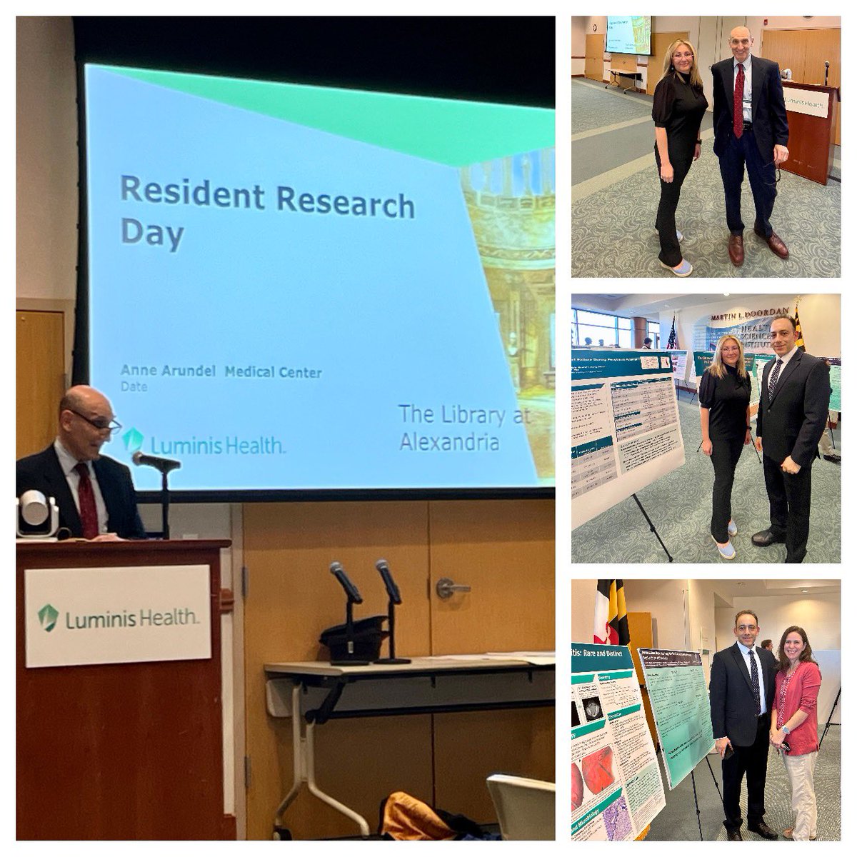 AAMC_IMRes's tweet photo. Our 2nd Annual Research Day was a great success! A day of inspiration and collaboration in the pursuit of medical excellence 🔎
Shoutout to Dr. Ladiwala (PGY-3) &amp; Dr. Atay (PGY-3) for presenting their oral presentations and congratulations to all the residents for their posters! https://t.co/NBazozmQ65