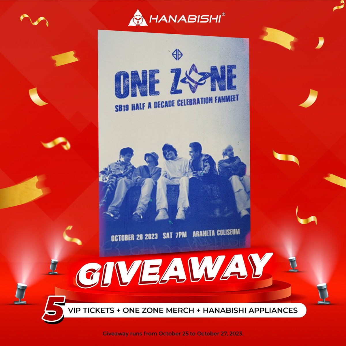 MyHanabishi's tweet photo. A'TIN! Who's your HANABias? ❤️ 

Join for a chance to WIN #SB19ONEZONE VIP tickets, One Zone Merch and Hanabishi appliances! ❤ 

FULL MECHANICS on Hanabishi Official FB/IG page 🫶🏻 https://t.co/FxXkHeqYej