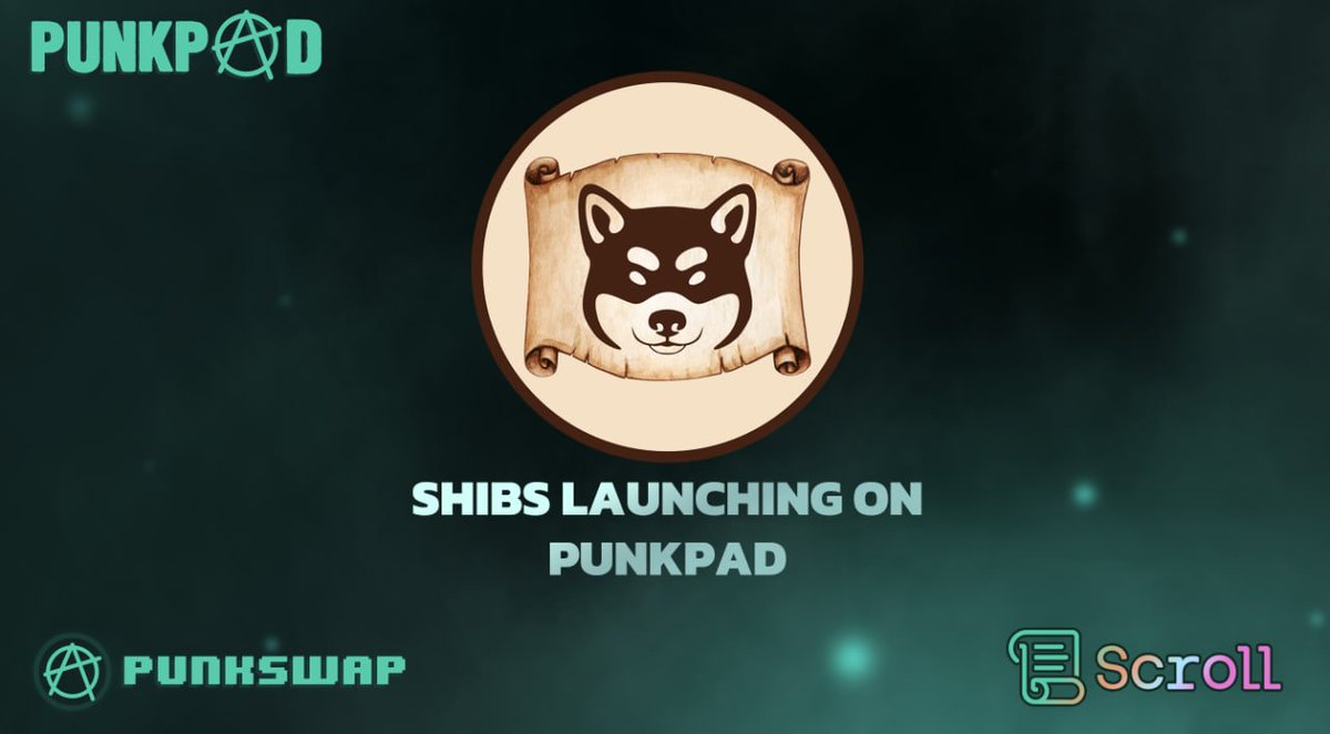 ⏰October 25th, 2024, at 1 PM UTC!
Brace yourself for a groundbreaking journey on!⏰

❗️THE PRE-SALE WILL BE HERE:❗️
shibs.punkswap.exchange

TEAMs website:
scrollshiba.xyz.

#ScrollMainnet #ScrollZKP #Scroll_ZKP #Scrollers #scroll #ScrollandPlay #BuildWithScroll