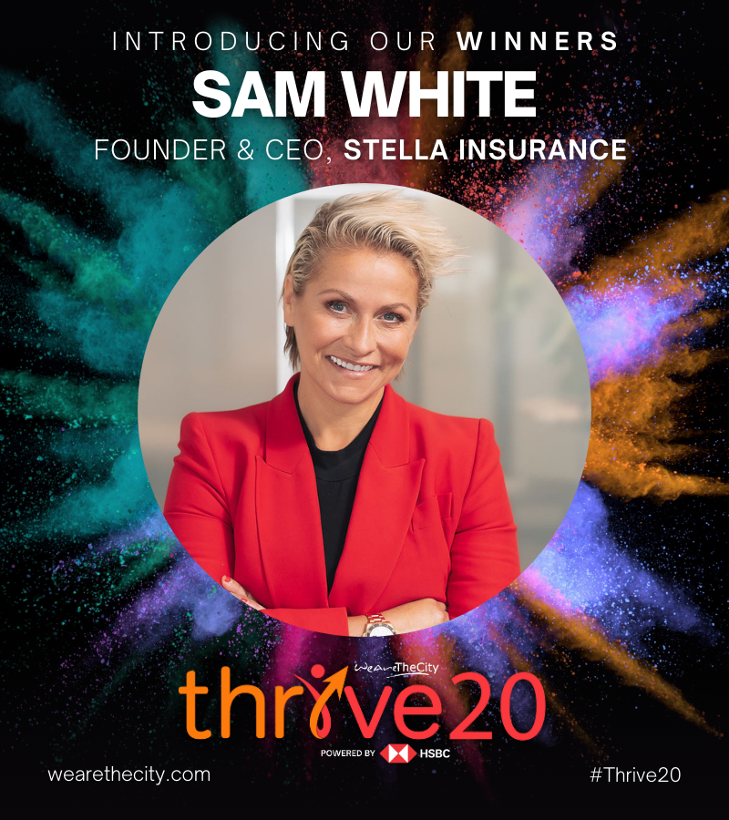 Introducing the next entrepreneur in this year's #Thrive20 powered by @HSBC_UK: @SamWhiteCEO!🥳 Congratulations on being one of our role models as we celebrate female entrepreneurs leading purpose-led businesses in the UK ❤️🧡 14/20 · bit.ly/WATC-Thrive20