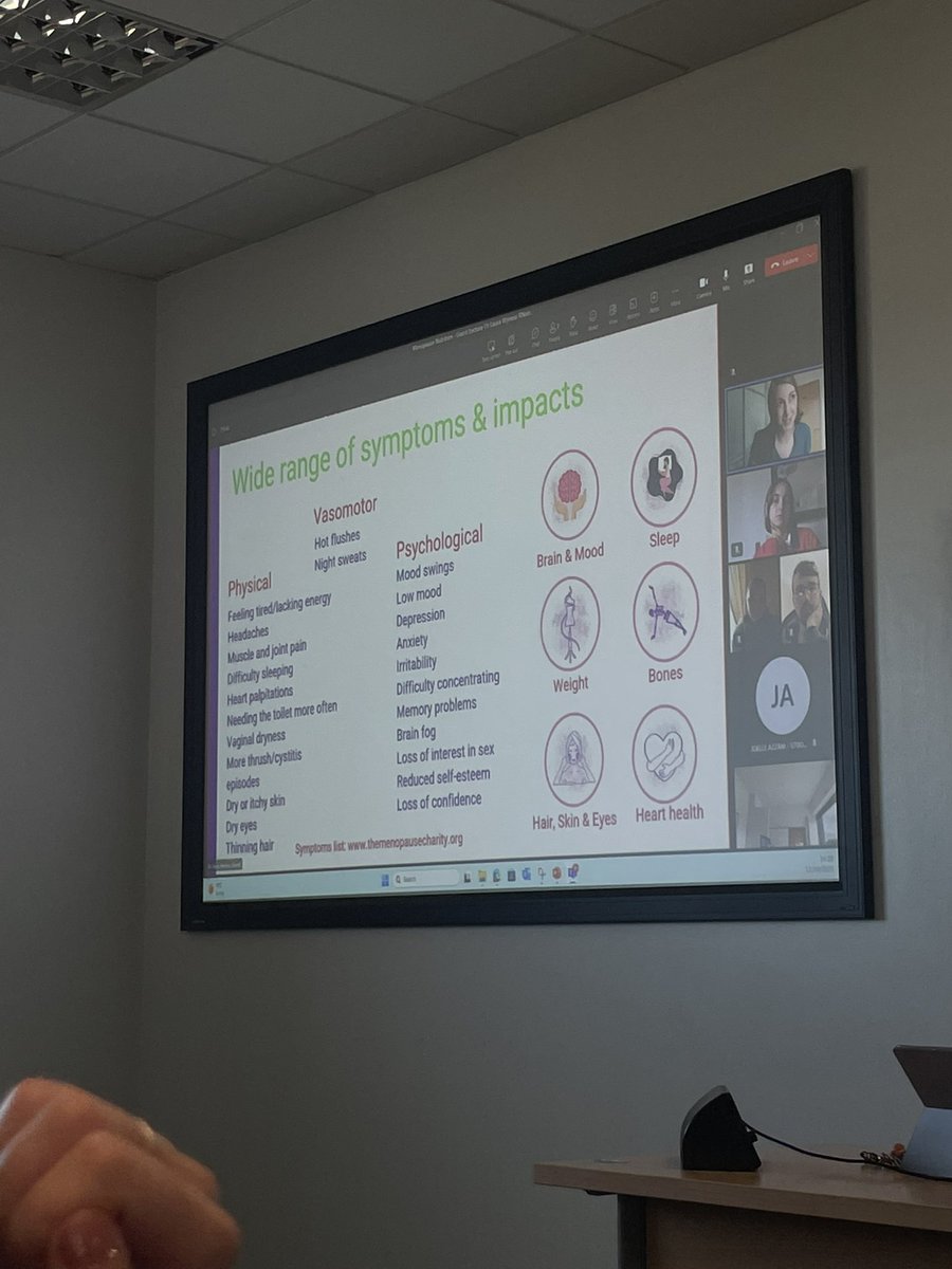 laurarnutrition's tweet photo. A massive thank you to Dr Laura Wyness for giving our class a very informative talk on nutrition and menopause! Check out some of her slides 💕

#menopause #drlaurawyness #nutrition https://t.co/vjkTfp6z7Z