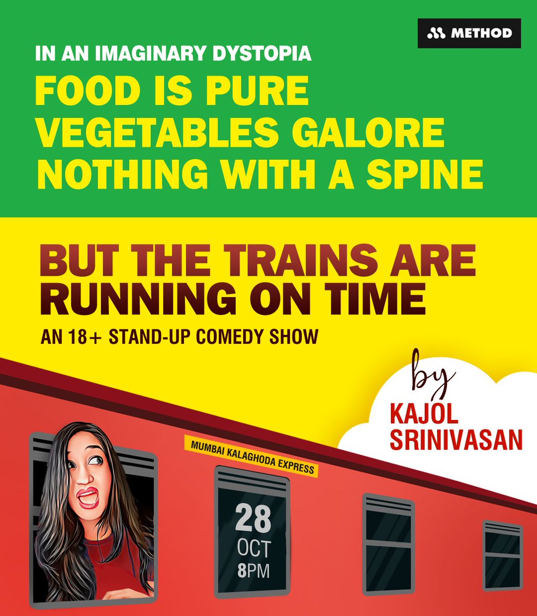 LOLrakshak's tweet image. On 28 Oct I'm bringing you a comedy show set in an imaginary dystopia where people have been liberated from the burden of free thought. Part of @smishdesigns IYKYK exhibition happening at Method #kalaghoda. Pls read the full description on BMS. Tix: rb.gy/cfba6