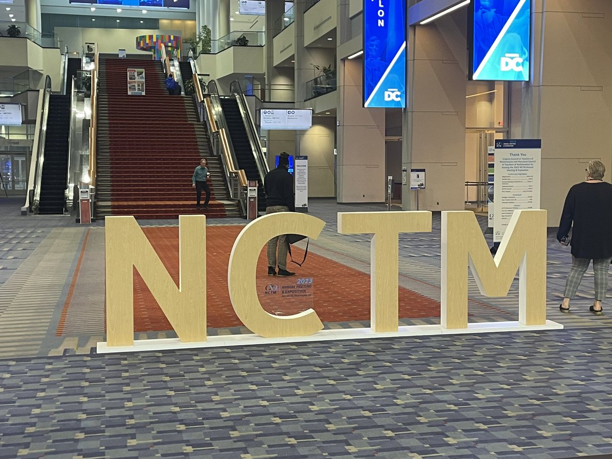 We’re excited to be at @NCTM here in DC! Will be presenting our work on math-1st #datascience tomorrow at 2:45pm ET! Come join us for free tools, curriculum, and resources — and say hello!