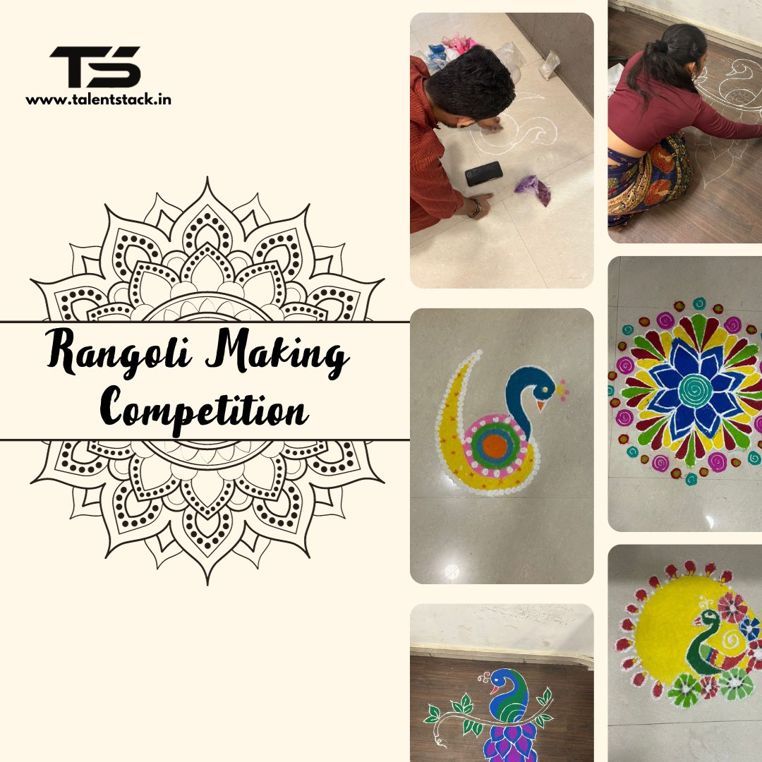 talent_stack's tweet photo. TalentStack enjoyed the #nineth day of #NavratraFestival2023 with #rangoli making competition. It was brilliant and everyone enjoyed the evening with great #FestiveVibes ! We look forward for more such great times in #years and #months to come! https://t.co/Xm55gAECIt