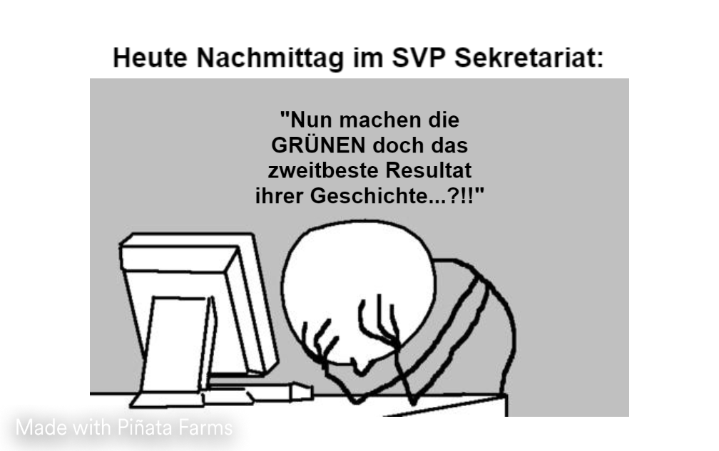 Wir lernen gerade: 
1. Die @gruenech sind praktisch gesehen eben doch eine 10%-Partei 
2. Seldwyla ist offenbar nicht Zürich

via <a href="/_ThomasForrer/">Thomas Forrer</a> #bfsfail