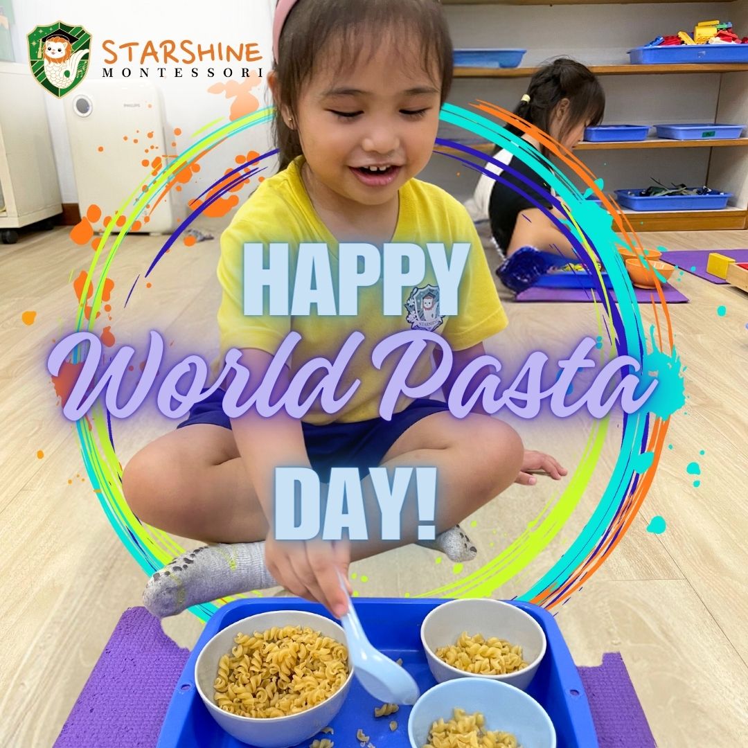 starshinemontes's tweet photo. Happy World Pasta Day! 🍝 Our STARS had a 'pasta-tively' amazing time exploring  different types of pasta today🍜🌟

#WorldPastaDay #StarshineMontessori #LearnThroughPlay #singaporemontessorischool #sgmontessorischool #singaporepreschool #singaporechildcare #星耀蒙特梭利幼儿园 https://t.co/uuFFl0VxDf