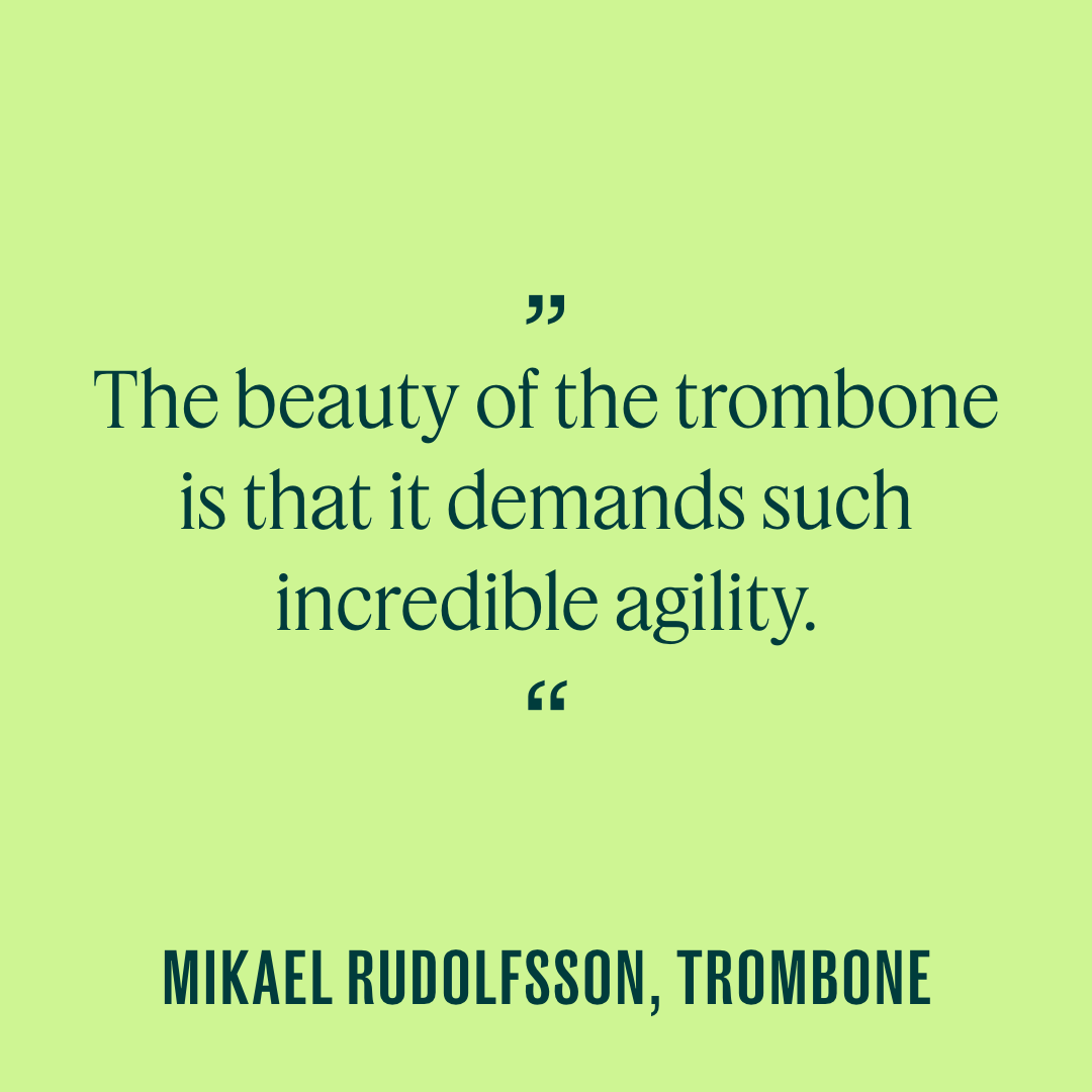 #MeetourMembersThursday: Mikael Rudolfsson is one of the most exciting soloists in #contemporarymusic, showcasing all aspects of #trombone-playing – its singing quality as well as its electrifying expressiveness. He joined #KlangforumWien in 2017. 👉 klangforum.at/ensemble/mikae…