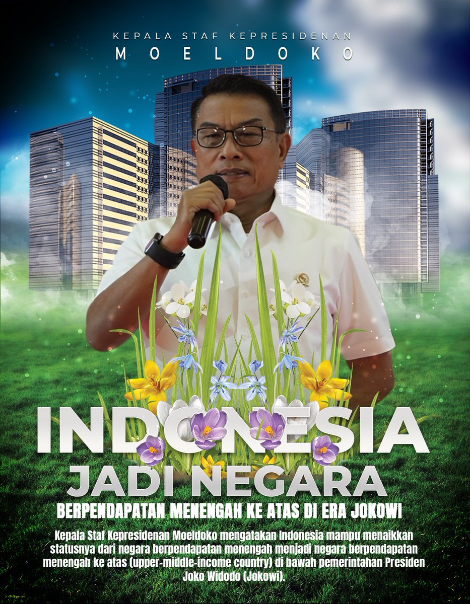 shae_ll's tweet image. KSP Moeldoko mengungkapkan bahwa Indonesia jadi negara berpendapatan menengah ke atas di era Presiden Jokowi.

Cc. @Dr_Moeldoko 

#MoeldokoPenjagaNKRI