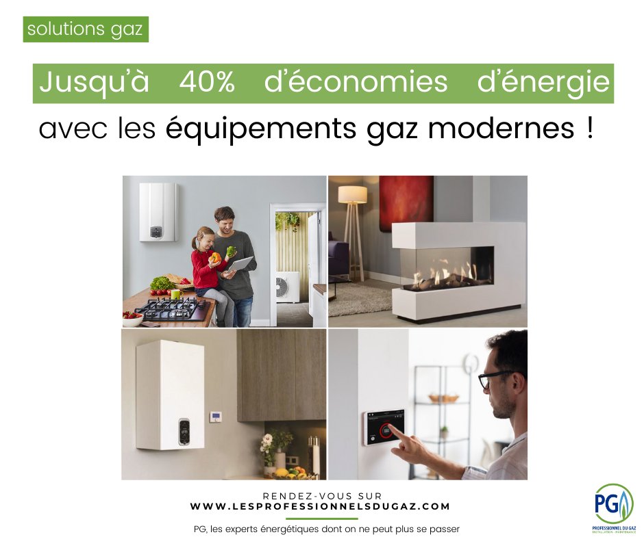 Chaudières THPE, PAC hybrides gaz, poêles et inserts gaz… les équipements gaz modernes vous permettront de réaliser jusqu’à 40% d’économies d’énergie !
#équipements #gaz #chaudière #PAChybride #économies #énergie #facture #performance