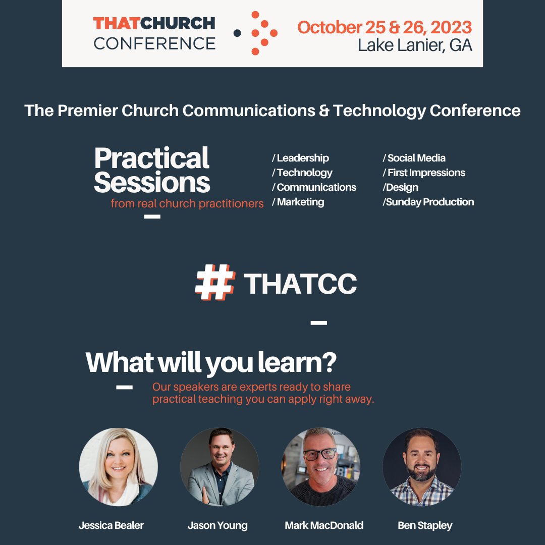 The Tithely Church Tech Summit kicks off today, and That Church Conference follows tomorrow! 

It's not too late to get registered, and join us🎉

Grab your ticket 👇

hubs.ly/Q023VgLS0

#tithely #thatcc
