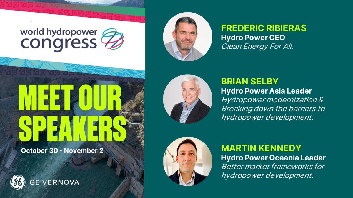 Our #HydroPower team is in the starting blocks to make the most out of the connections and discussions to be held at the upcoming #WorldHydroPowerCongress organized by the International Hydropower Association (IHA). bit.ly/409rc2Z
