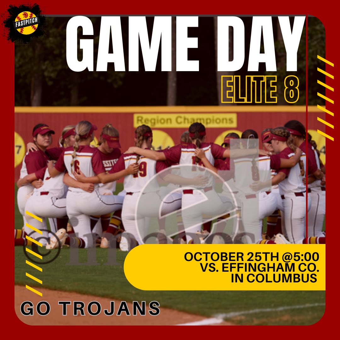 Trojans it’s Game Day in Columbus!! Fastpitch takes on Effingham in the Elite 8 of the <a href="/officialghsa/">GHSA</a> State Playoffs! #state #t4l #gotrojans <a href="/LassiterFastpi1/">Lassiter Fastpitch</a>