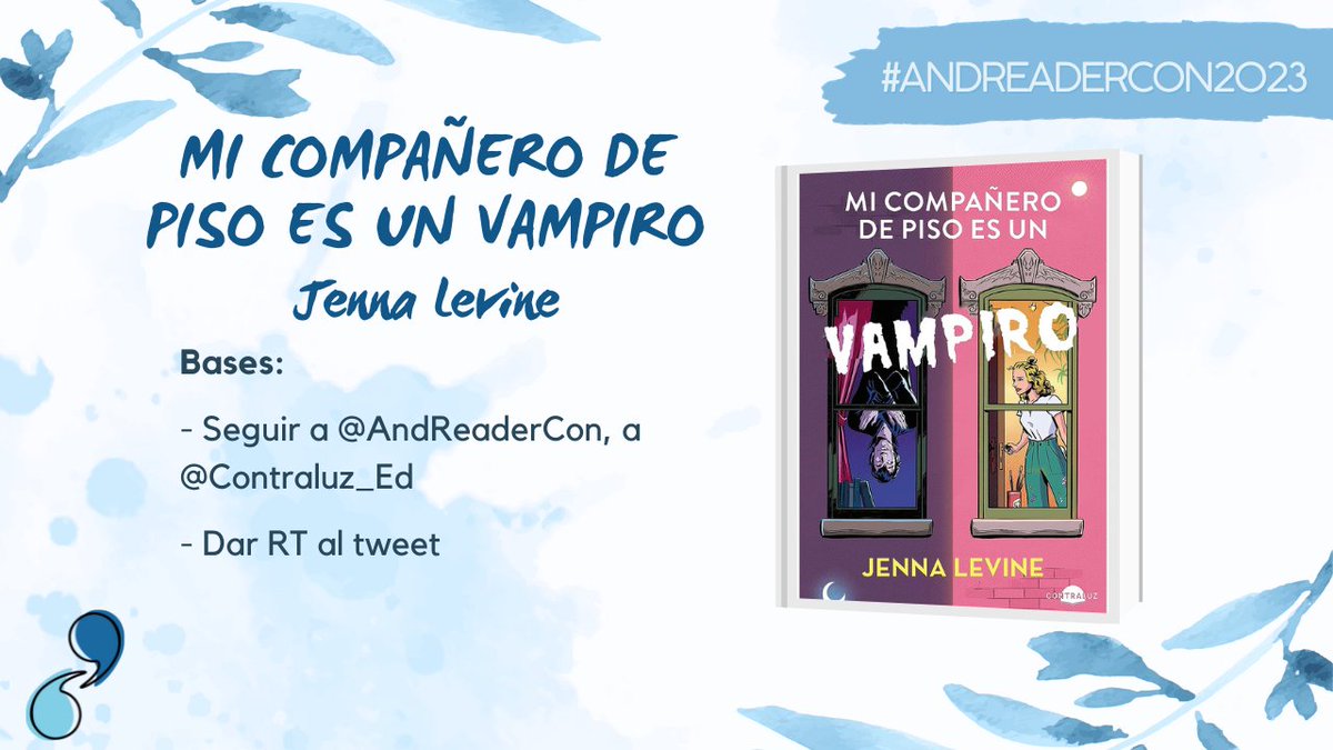 Sorteo nacional de un ejemplar de 'Mi compañero de piso es un vampiro'. Requisitos para participar:

-Seguir esta cuenta
-Seguir a <a href="/Contraluz_ed/">Contraluz_ed</a> 
-Dar RT a este tweet

El sorteo finaliza a las 14.00H