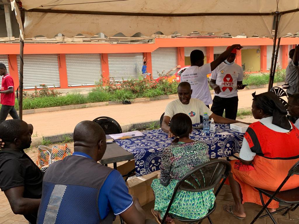 HFFG_Ghana's tweet photo. In the Ashanti region, we joined Kwadaso Municipal Assembly to organise HTS at the lorry station as part of their contribution towards the 95- 95 -95 target and efforts to reduce the HIV prevalence in the municipality. https://t.co/U7DJnZ4lRO